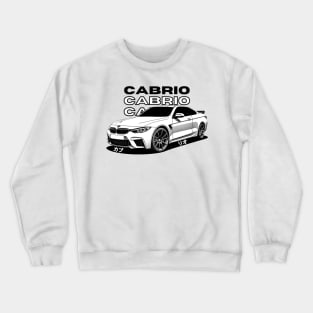 M4 Cabrio 2014 + Car Blueprint Crewneck Sweatshirt